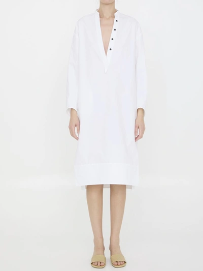 Shop Khaite Brom Dress In White