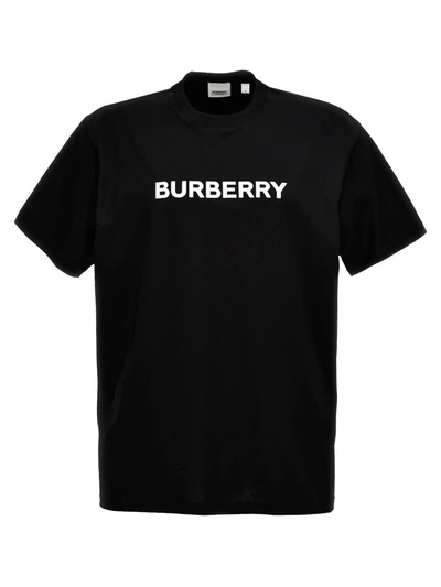 Shop Burberry 'harriston' T-shirt In White/black