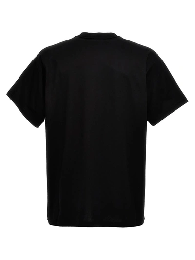 Shop Burberry 'harriston' T-shirt In White/black