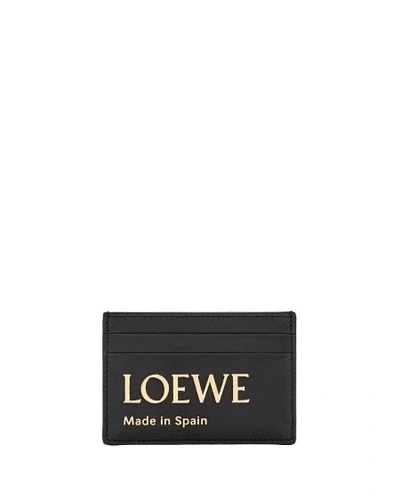 Shop Loewe Black Leather Wallet