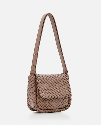 Shop Bottega Veneta Cobble Shoulder Bag In Brown
