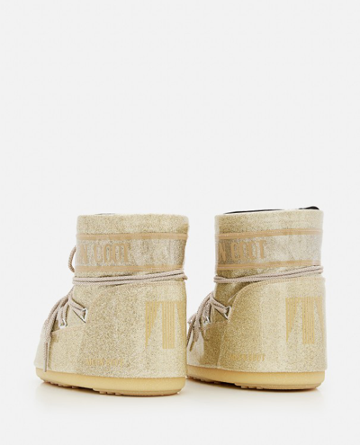 Shop Moon Boot Mb Icon Low Glitter Snow Boots In Neutrals