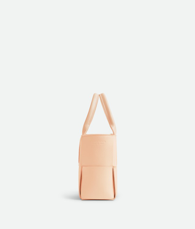 Shop Bottega Veneta Mini Arc Leather Tote Bag In Neutrals