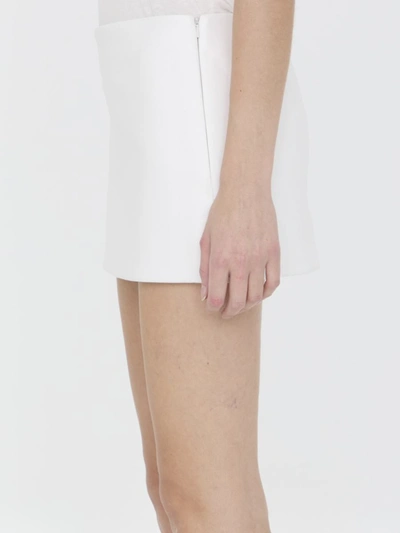 Shop Khaite Jett Miniskirt In White