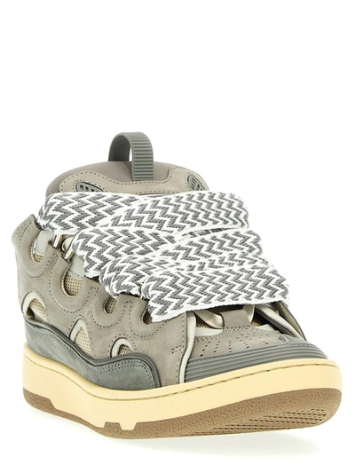 Shop Lanvin 'curb' Sneakers In Gray