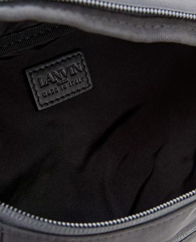 Shop Lanvin Black Logo Detail Bag