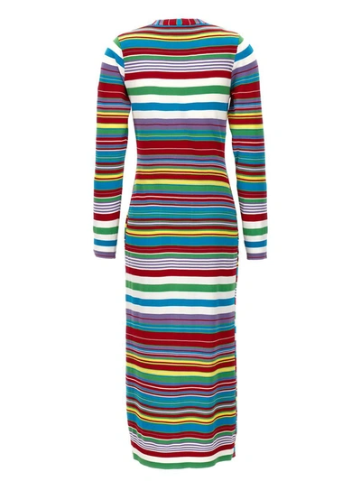 Mo5ch1no Jeans Striped Cardigan In Multicolor