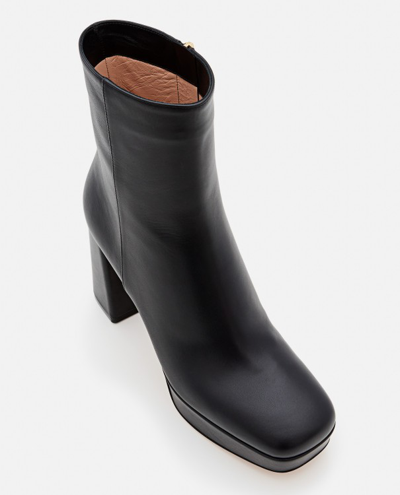 Shop Gianvito Rossi Daisen Leather Boots With Heel In Black