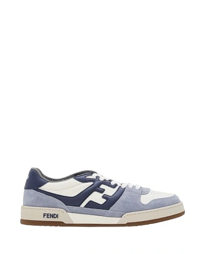 Shop Fendi Match Low Sneakers In Grey