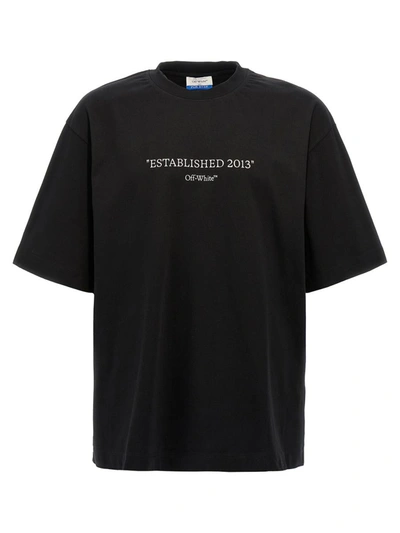 Shop Off-white 'est 2013' T-shirt In Black