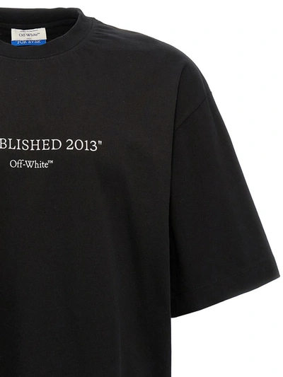 Shop Off-white 'est 2013' T-shirt In Black