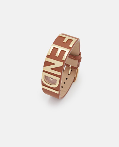 Shop Fendi Brown Bracelet And Watch