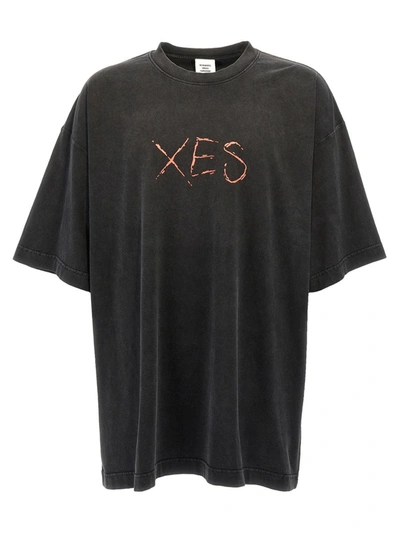 Shop Vetements 'xes' T-shirt In Black