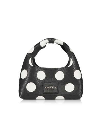 Shop Marc Jacobs Women's The Spots Mini Sack Bag In Black White