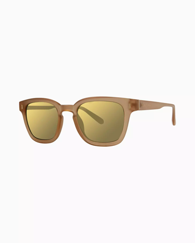 Shop Lilly Pulitzer Josie Sunglasses In Matte Crystal Gold