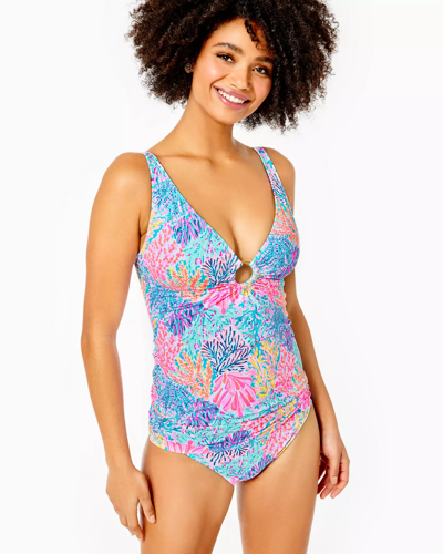 Lilly Pulitzer Brenta Tankini Top In Multi Splashdance