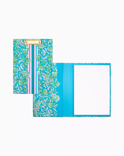 Shop Lilly Pulitzer Clipboard Folio In Cumulus Blue Chick Magnet