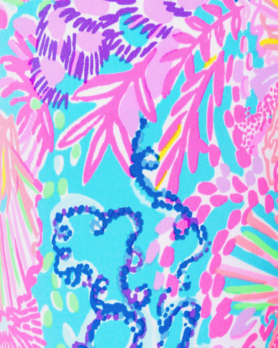 Lilly Pulitzer Upf 50+ Luxletic 28" Corso Pant In Multi Splendor In The Sand Golf