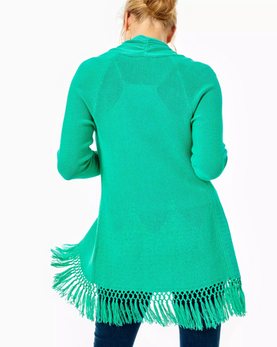 Lilly Pulitzer Tatum Cardigan In Everglades Green