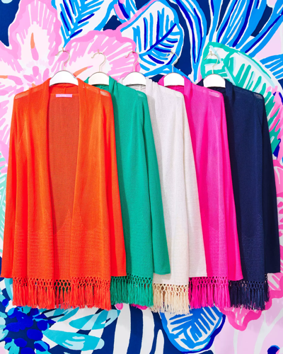 Lilly Pulitzer Tatum Cardigan In Everglades Green