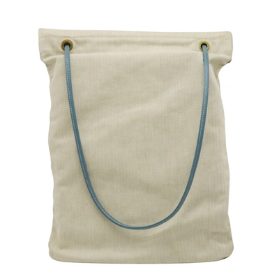 Shop Hermes Hermès Aline White Canvas Shoulder Bag ()