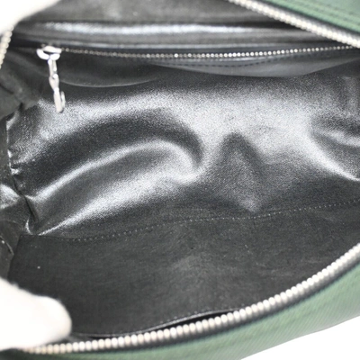 Pre-owned Louis Vuitton Parana Green Canvas Clutch Bag ()