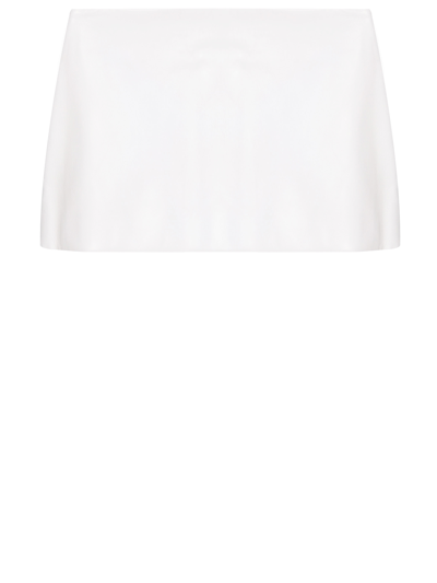 Shop Khaite Jett Miniskirt In White
