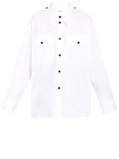 Shop Khaite Missa Shirt In White