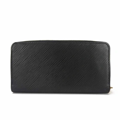 Pre-owned Louis Vuitton Zippy Black Leather Wallet  ()