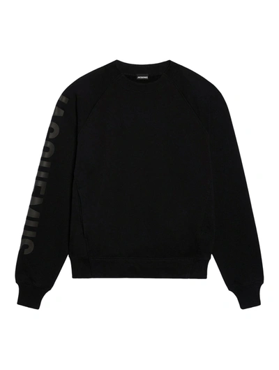 Shop Jacquemus Le Sweatshirt Typo In Black