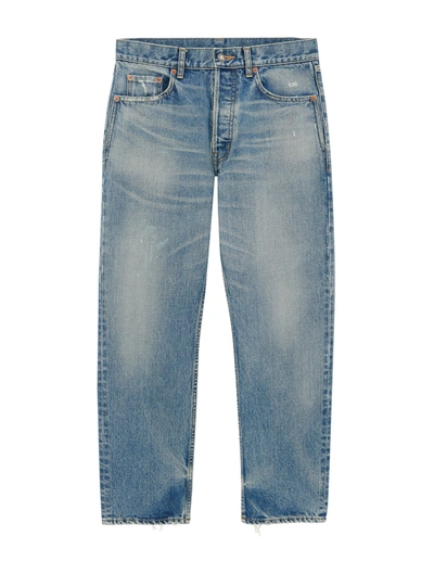 Shop Saint Laurent Mick Jeans In Charlotte Blue Denim
