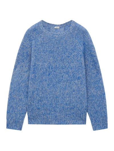 Shop Loewe Wool Sweater In Blue