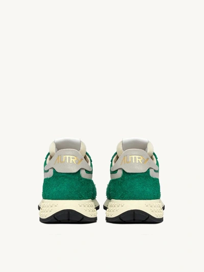 Shop Autry Reelwind Low Man Sneakers Color Green