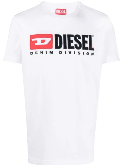 Shop Diesel T-shirt With Print In White
