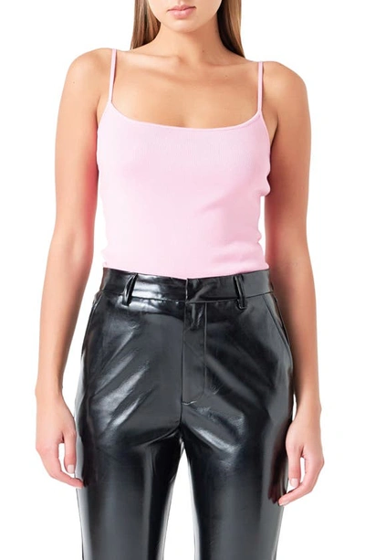 Shop Grey Lab Rib Camisole In Pink