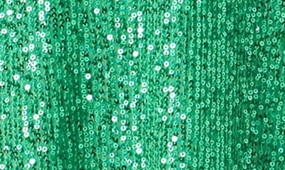 Endless Rose Sequin Long Sleeve Shift Minidress In Green