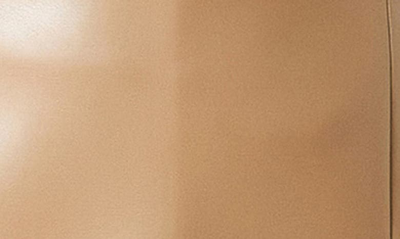 Endless Rose Slit Faux Leather Skort In Taupe