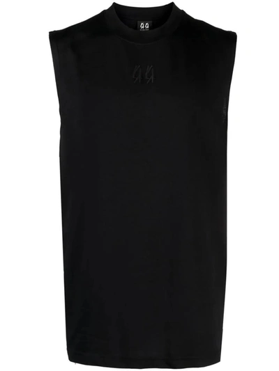 Shop M44 Label Group Sleeveless T-shirt With Embroidery In Black