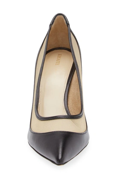 Shop Khaite River Iconic Pointed Toe Pump In Black