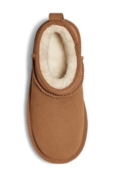 Shop Ugg Kids' Classic Ultra Mini Platform Boot In Chestnut/chestnut