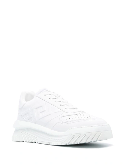 Shop Versace Odyssey Chunky Sneakers In White