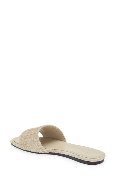Shop Givenchy 4g Slide Sandal In Dusty Gold