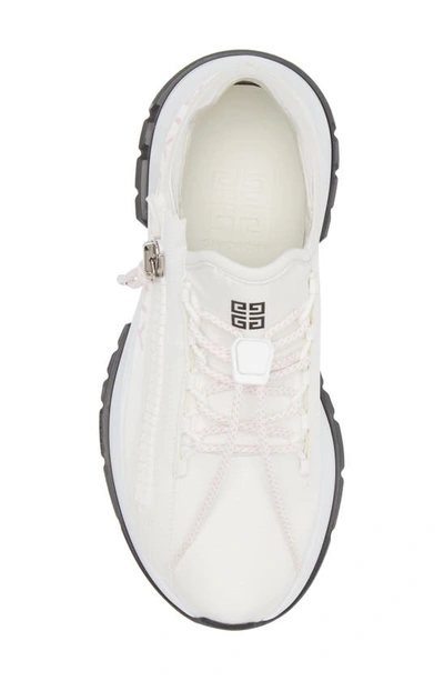 Shop Givenchy Spectre Zip Runner Sneaker In White/ Pink