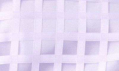 Shop English Factory Windowpane Sheer Top In Lilac