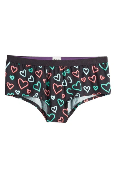 Shop Meundies Cheeky Briefs In Electric Hearts