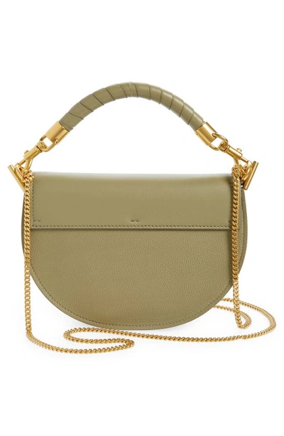 Shop Chloé Small Marcie Colorblock Leather Top Handle Bag In Pottery Green