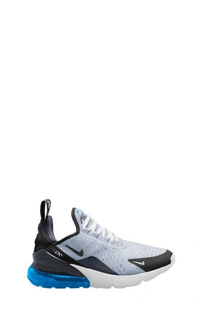 Shop Nike Kids' Air Max 270 Sneaker In Football Grey/ Black/ Blue