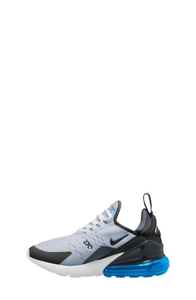 Shop Nike Kids' Air Max 270 Sneaker In Football Grey/ Black/ Blue