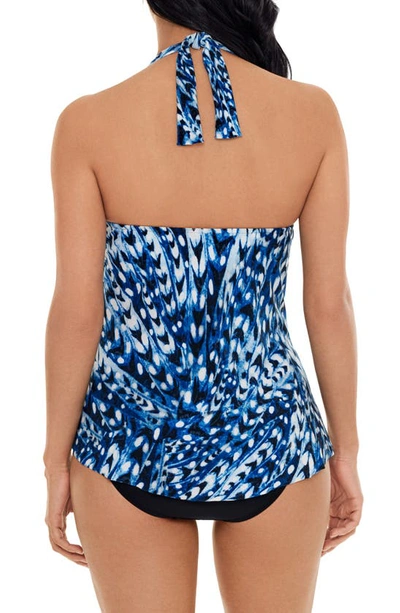 Shop Magicsuit Quill Sophie Underwire Tankini Top In Blue Multi
