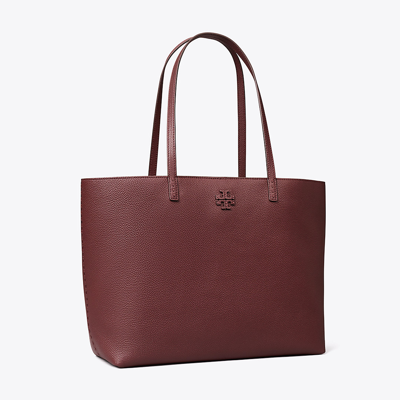Shop Tory Burch Mcgraw Tote In Muscadine